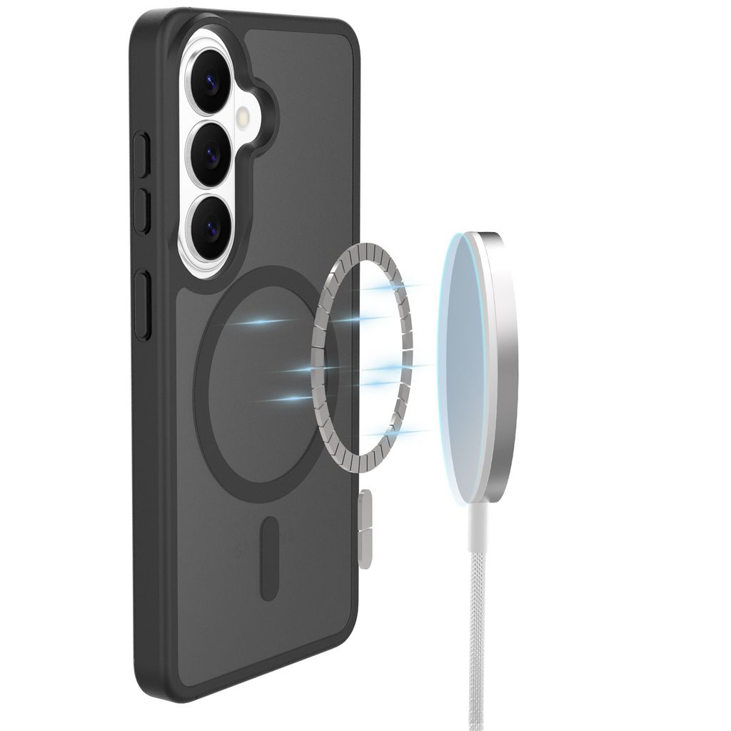 Mobique Samsung Galaxy S26 MagSafe Hybrid Cover - Frostet Sort