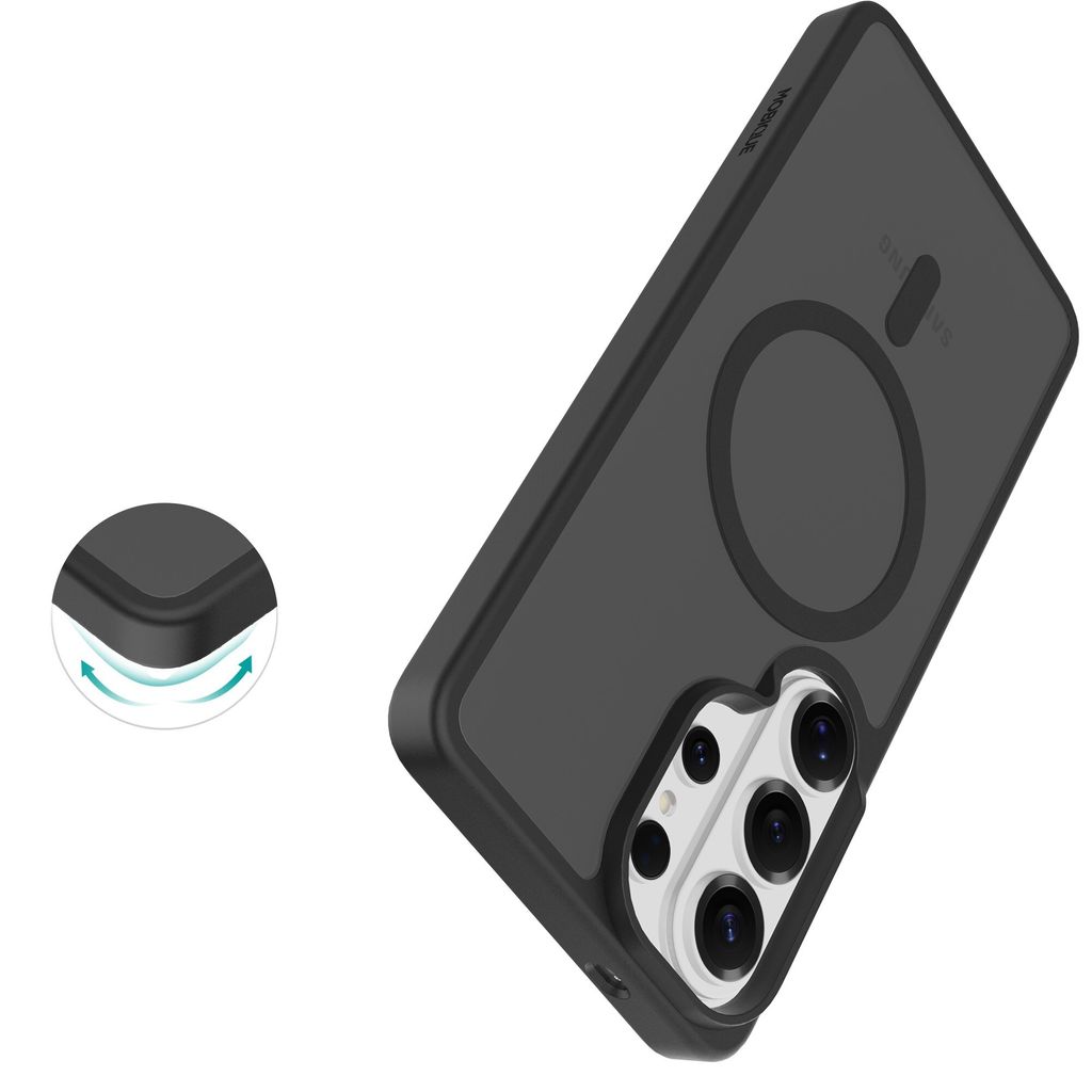 Mobique Samsung Galaxy S26 Ultra MagSafe Hybrid Cover - Frostet Sort