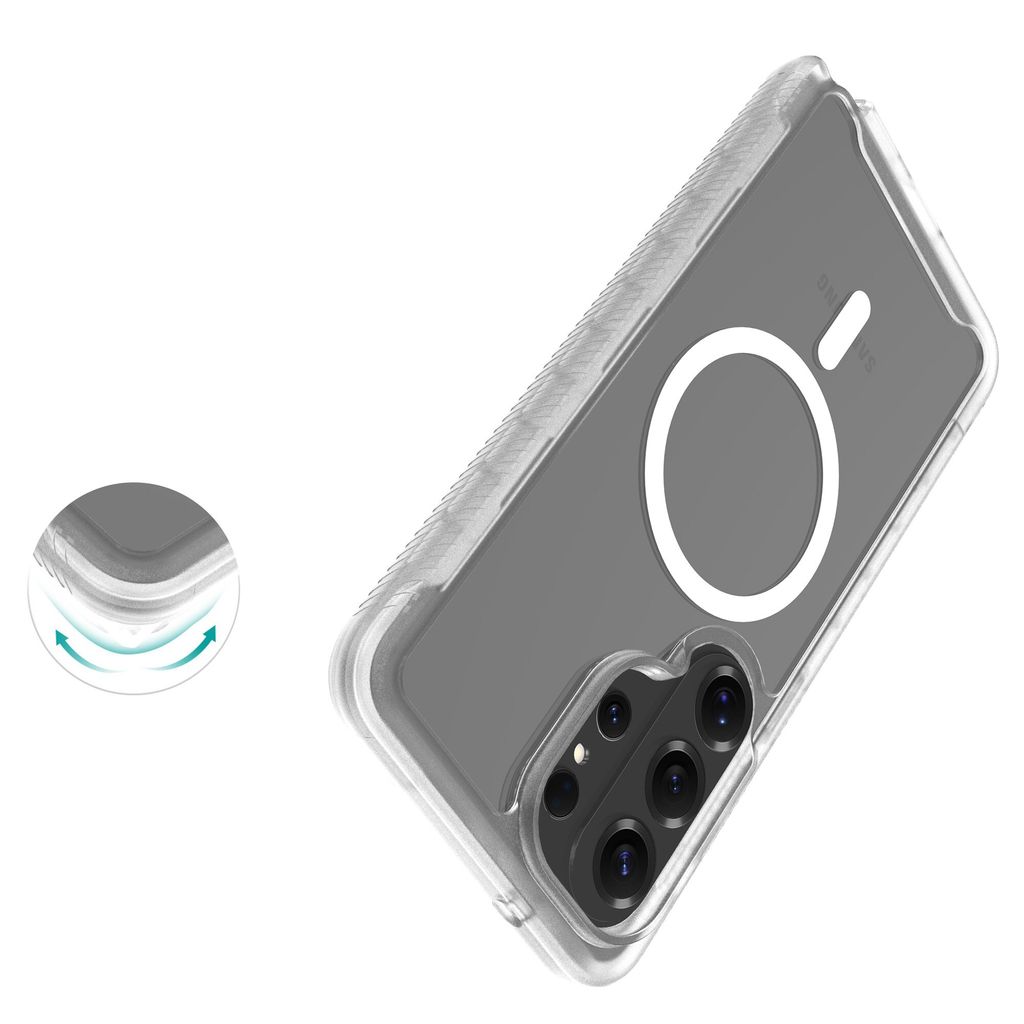 Mobique Samsung Galaxy S26 Ultra Fulddækkende MagSafe-cover - Gennemsigtig