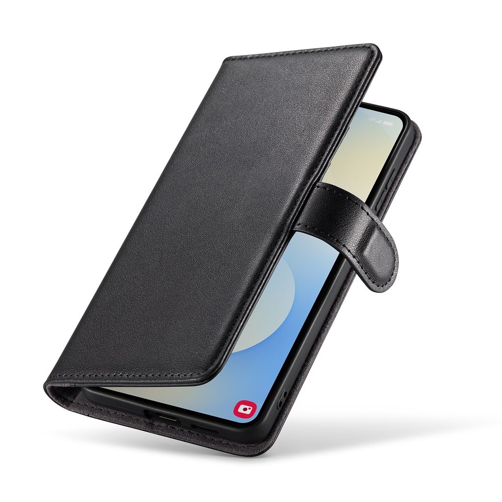 Mobique Samsung Galaxy S26 Plus Lommeboketui Ekte lær – Svart