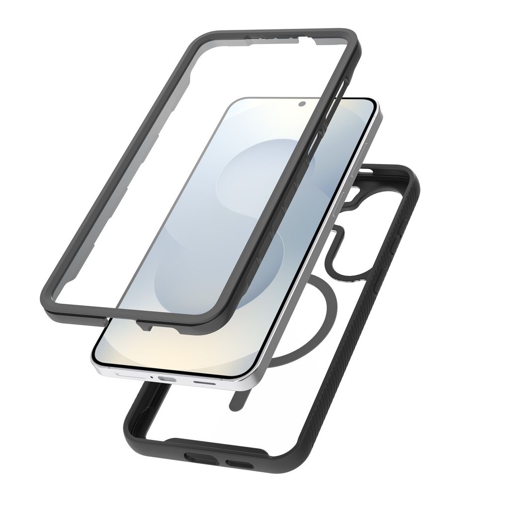 Mobique Samsung Galaxy S26 Plus MagSafe Cover Fuld Dækning - Sort/Transparent