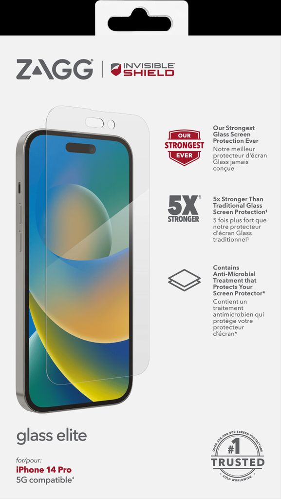 InvisibleShield Glass Elite Skjermbeskytter for iPhone 14 Pro