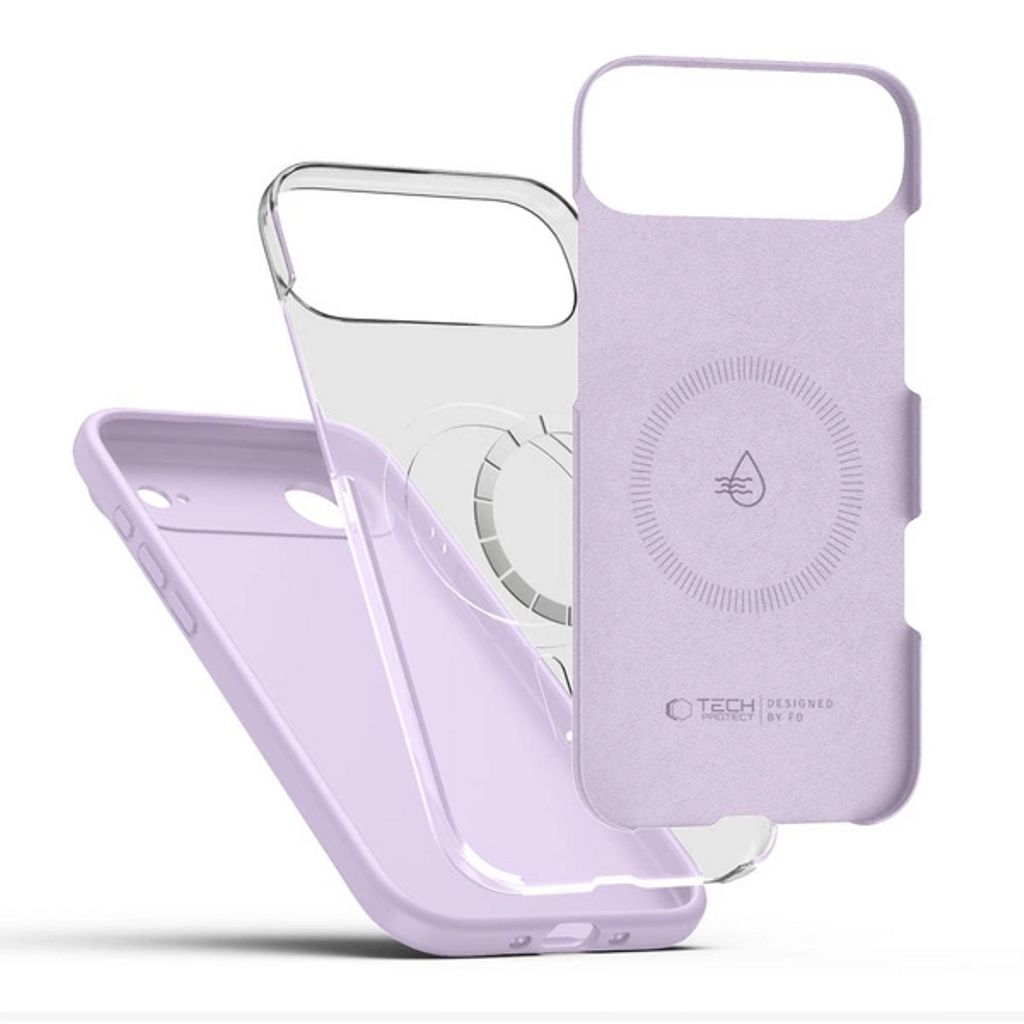 Tech-Protect Silicone MagSafe Case for iPhone Air - Purple