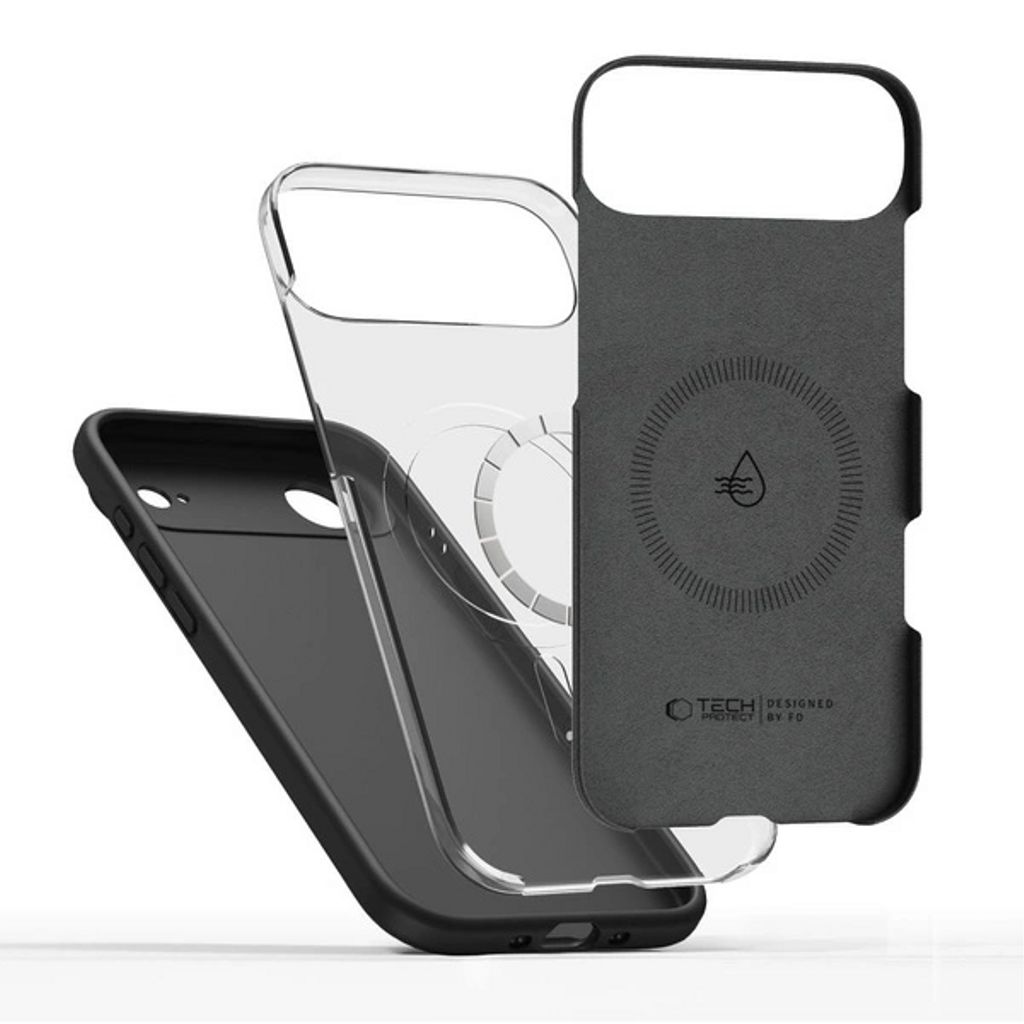 Tech-Protect Silicone MagSafe Case for iPhone Air - Black