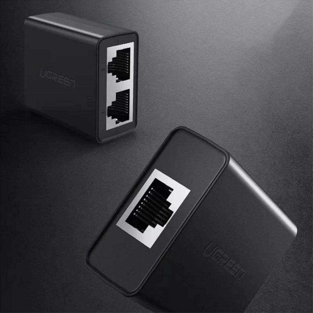 UGREEN Ethernet-adapter RJ45 till 2x RJ45 – svart