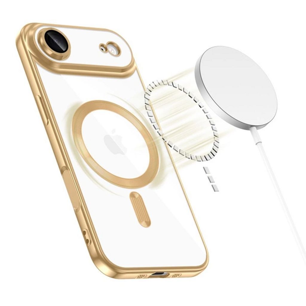Tech-Protect MagFlex MagSafe Case for iPhone Air - Transparent Gold