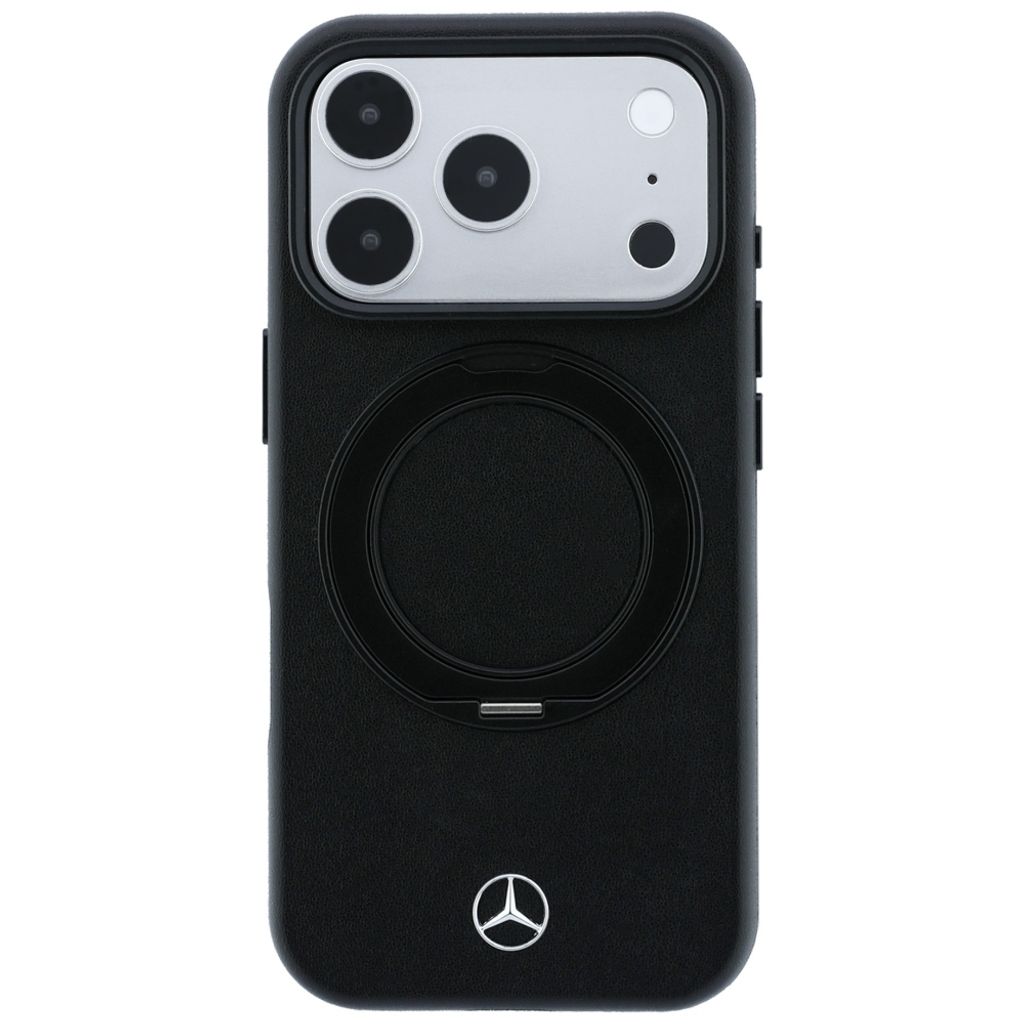 Mercedes MagSafe -kuori Rengasjalusta iPhone 18 Pro/17 Pro:lle - Musta