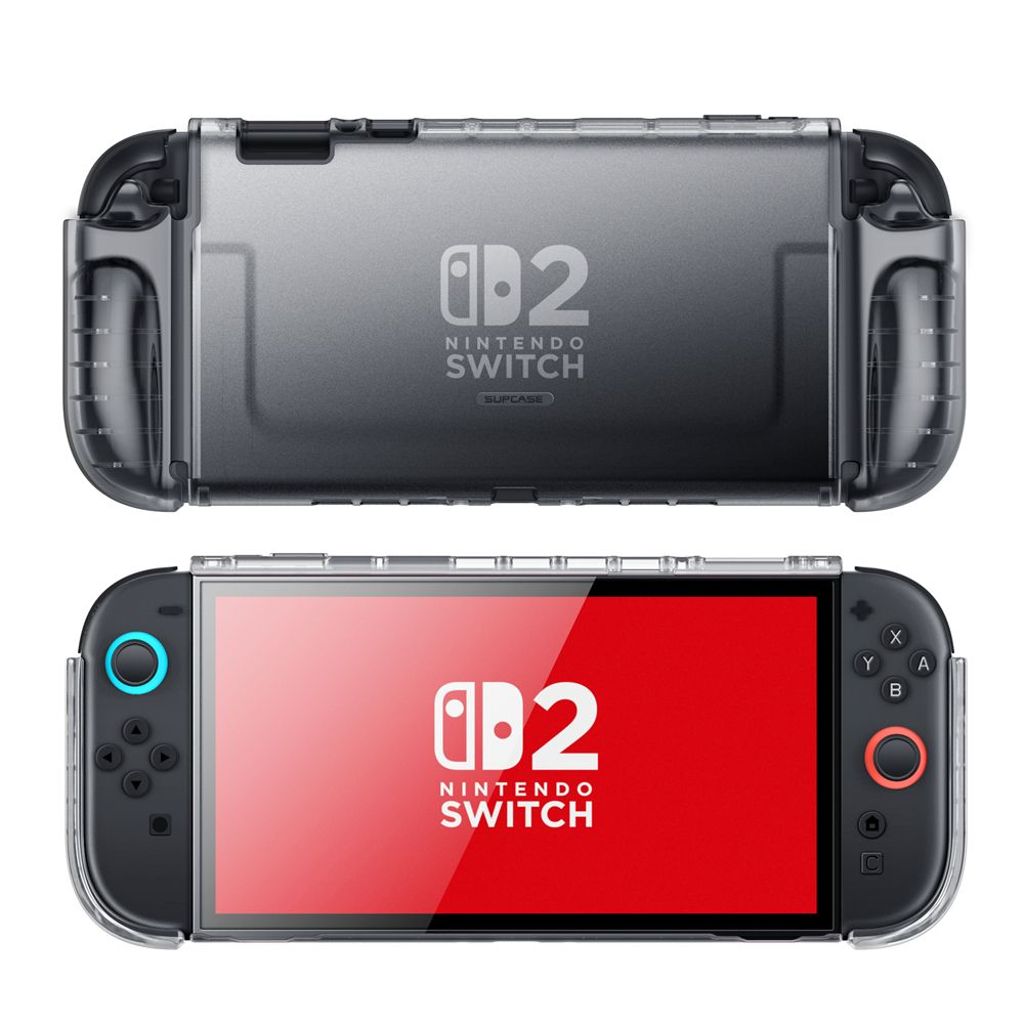 Supcase Crystal cover til Nintendo Switch 2 - Gennemsigtig Sort