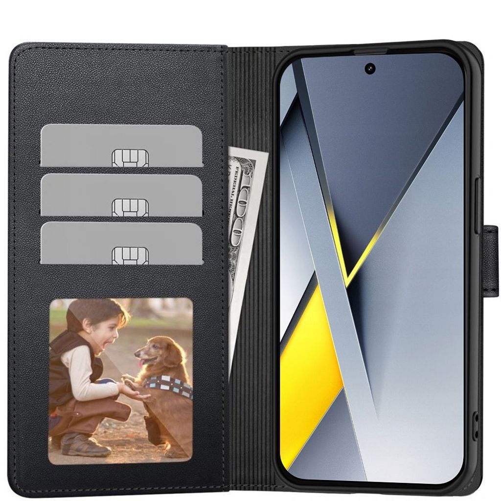 Tech-Protect Wallet Flip Cover til Xiaomi Poco F8 - Sort