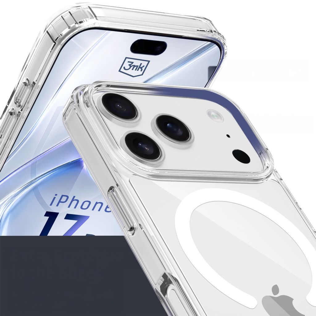 3mk Armor MagSafe Cover till iPhone 17 Pro - Gennemsigtig