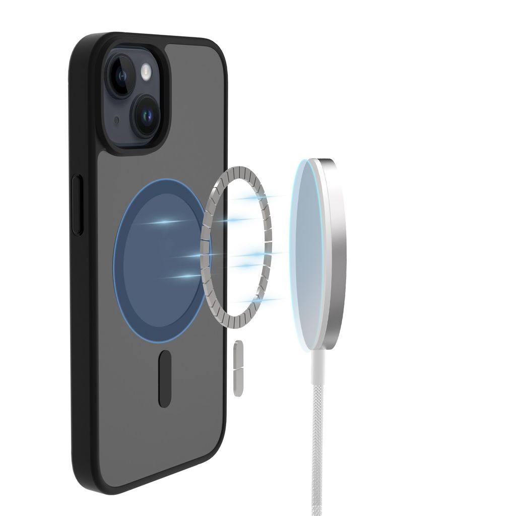 Mobique iPhone 13 MagSafe Hybrid Cover - Frostet Sort