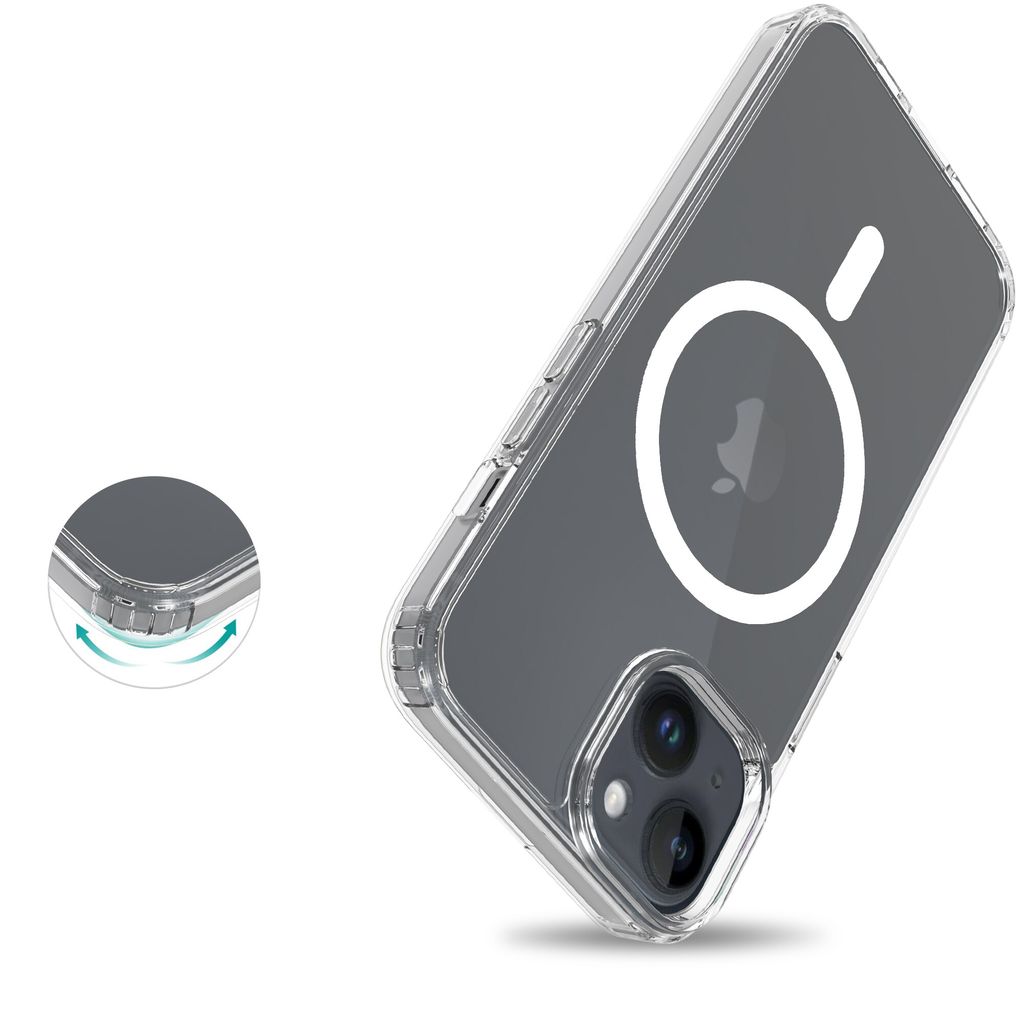 Mobique iPhone 13 Hybrid Cover MagSafe - Gennemsigtig