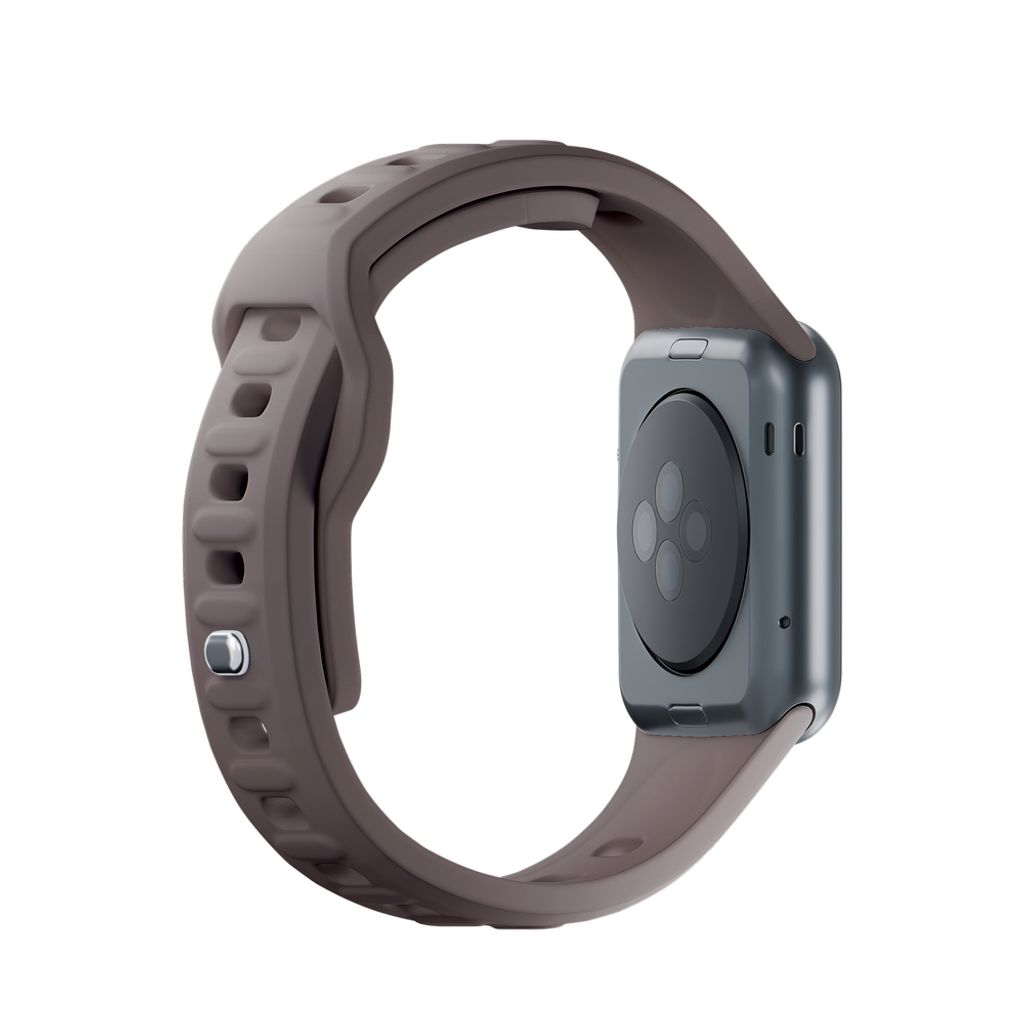 3mk Silikoni Kellonranneke Apple Watch 38/40/41mm  - Tummanharmaa