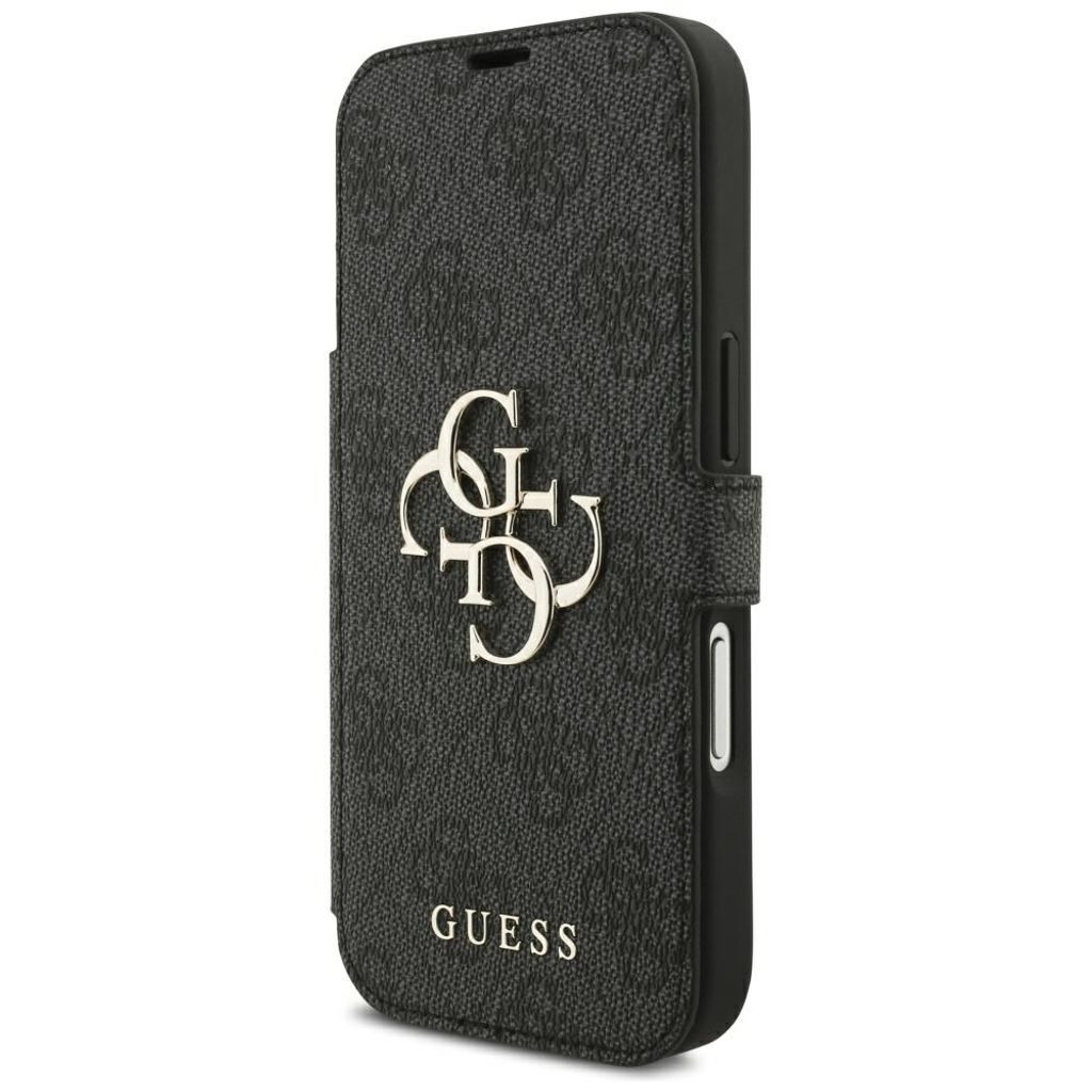 Guess 4G Metal Logo -kotelo  iPhone 18 Pro/17 Pro:lle - Musta