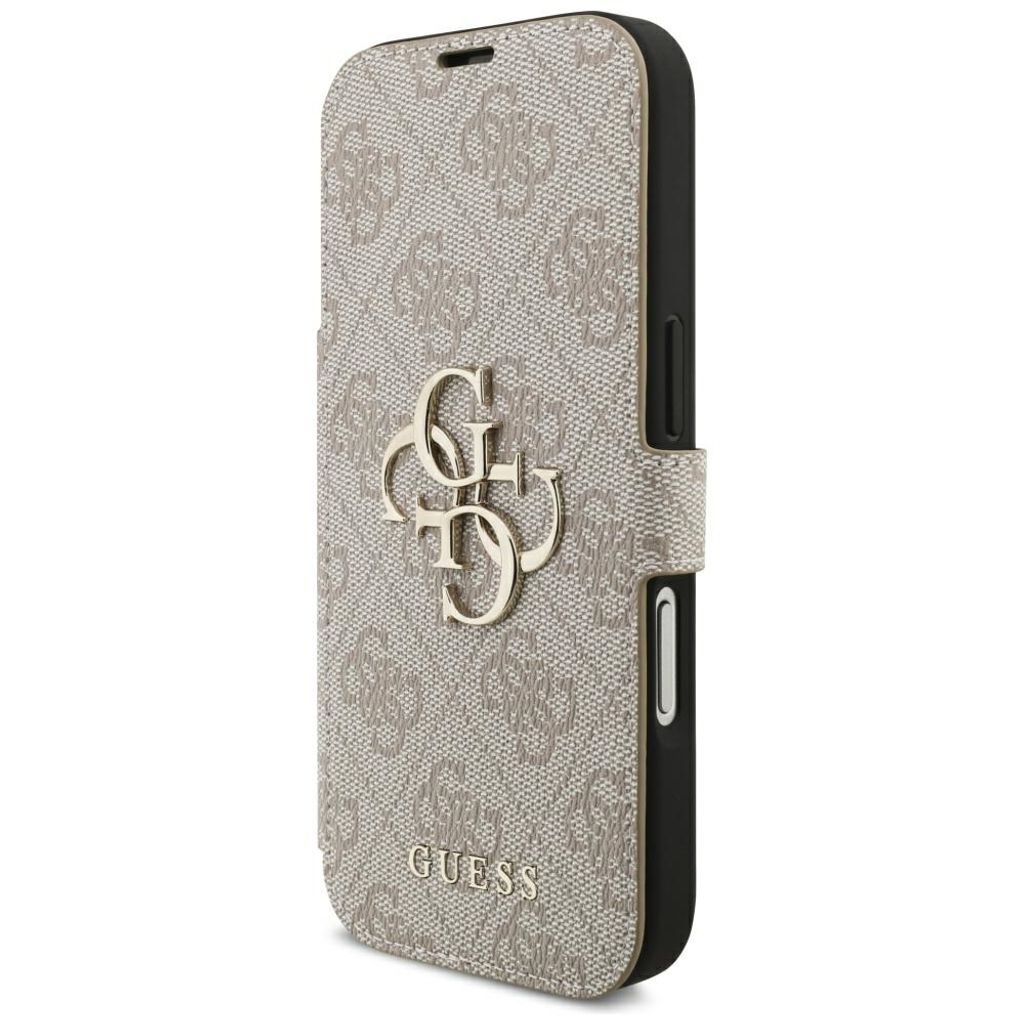 Guess 4G Metal Logo -kotelo iPhone 18 Pro Max/17 Pro Max:lle - Vaaleanpunainen