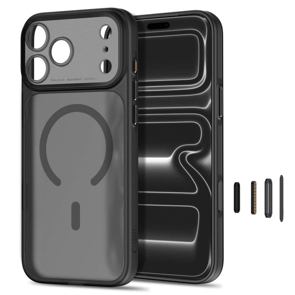 Tech-Protect MagPrime CC MagSafe -kuori  iPhone 18 Pro/17 Pro:lle - Musta