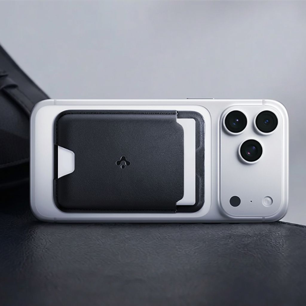Spigen Valentinus MagFit Magnetisk Kortholder MagSafe – Sort