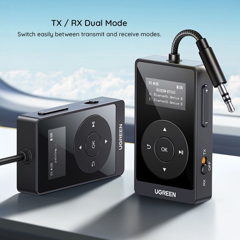 UGREEN Bluetooth-vastaanotin/lähetin BT503 – Musta