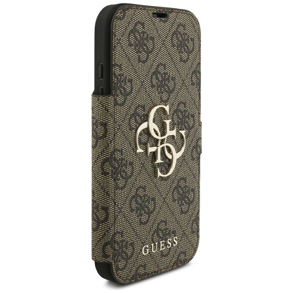 Guess 4G Metal Logo -kotelo iPhone 18 Pro Max/17 Pro Max:lle - Ruskea