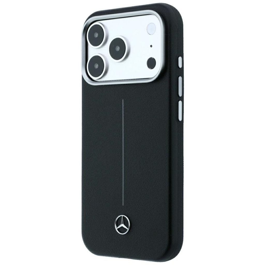 Mercedes Iconic Line MagSafe -kuori  iPhone 18 Pro/17 Pro:lle - Musta