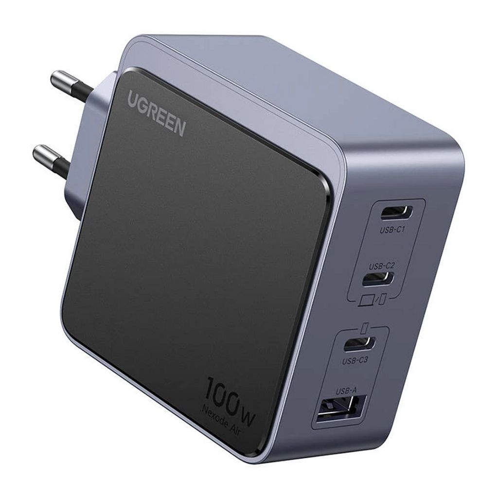 UGREEN Nexode Air X565 100W vegglader – 3 x USB-C + 1 x USB-A