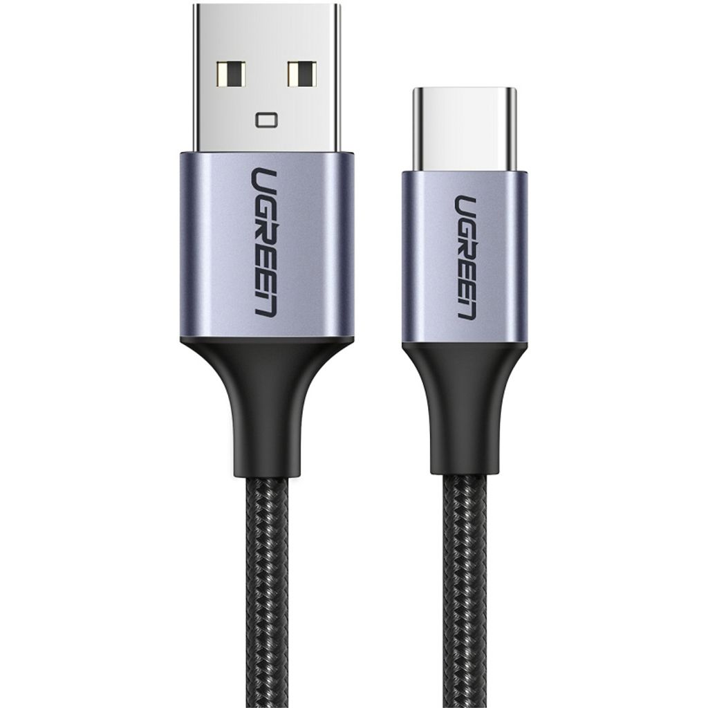 UGREEN US288 USB-A till USB-C kabel 18W, 3A, 2m – svart