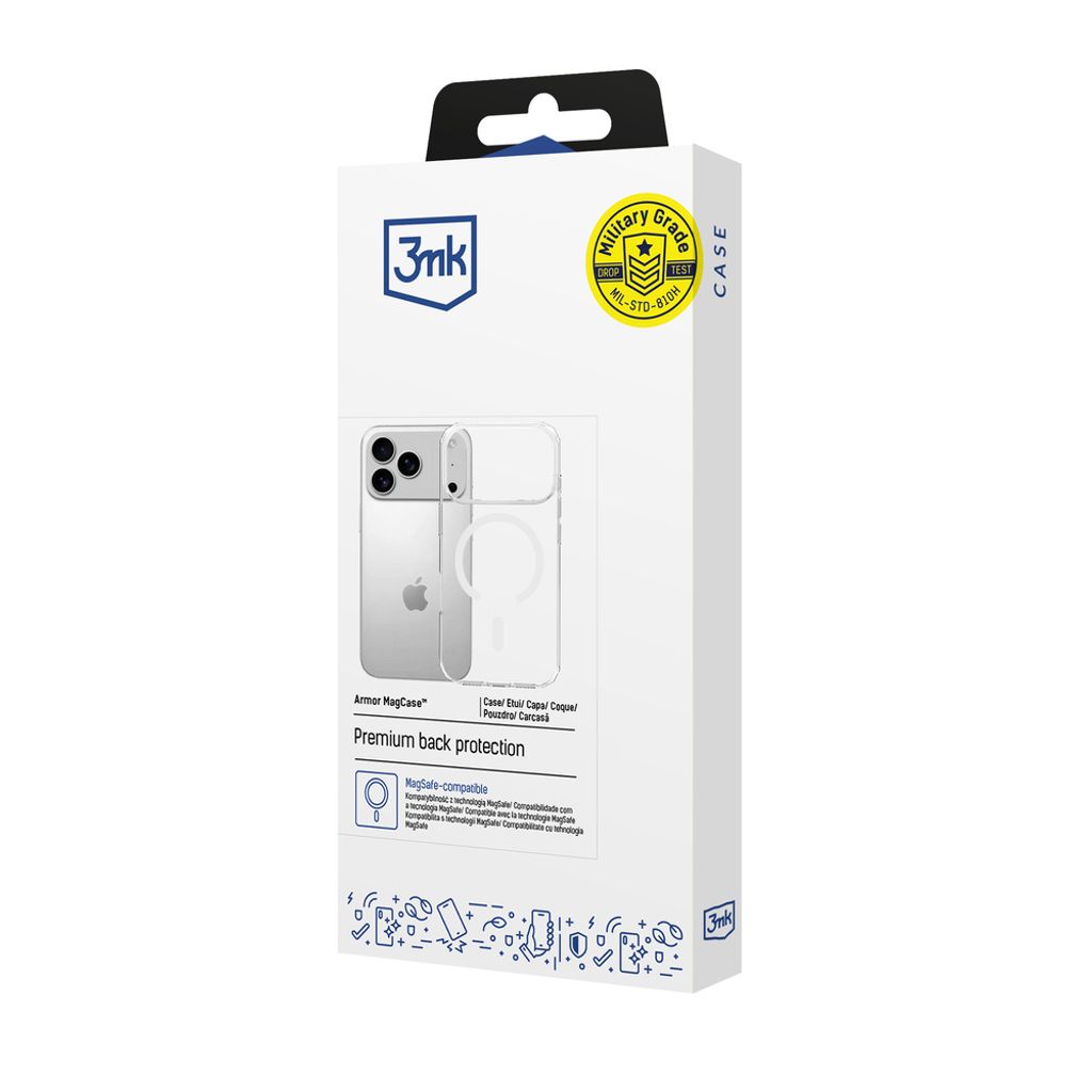 3mk Armor MagSafe Cover till iPhone 17 Pro Max - Gennemsigtig