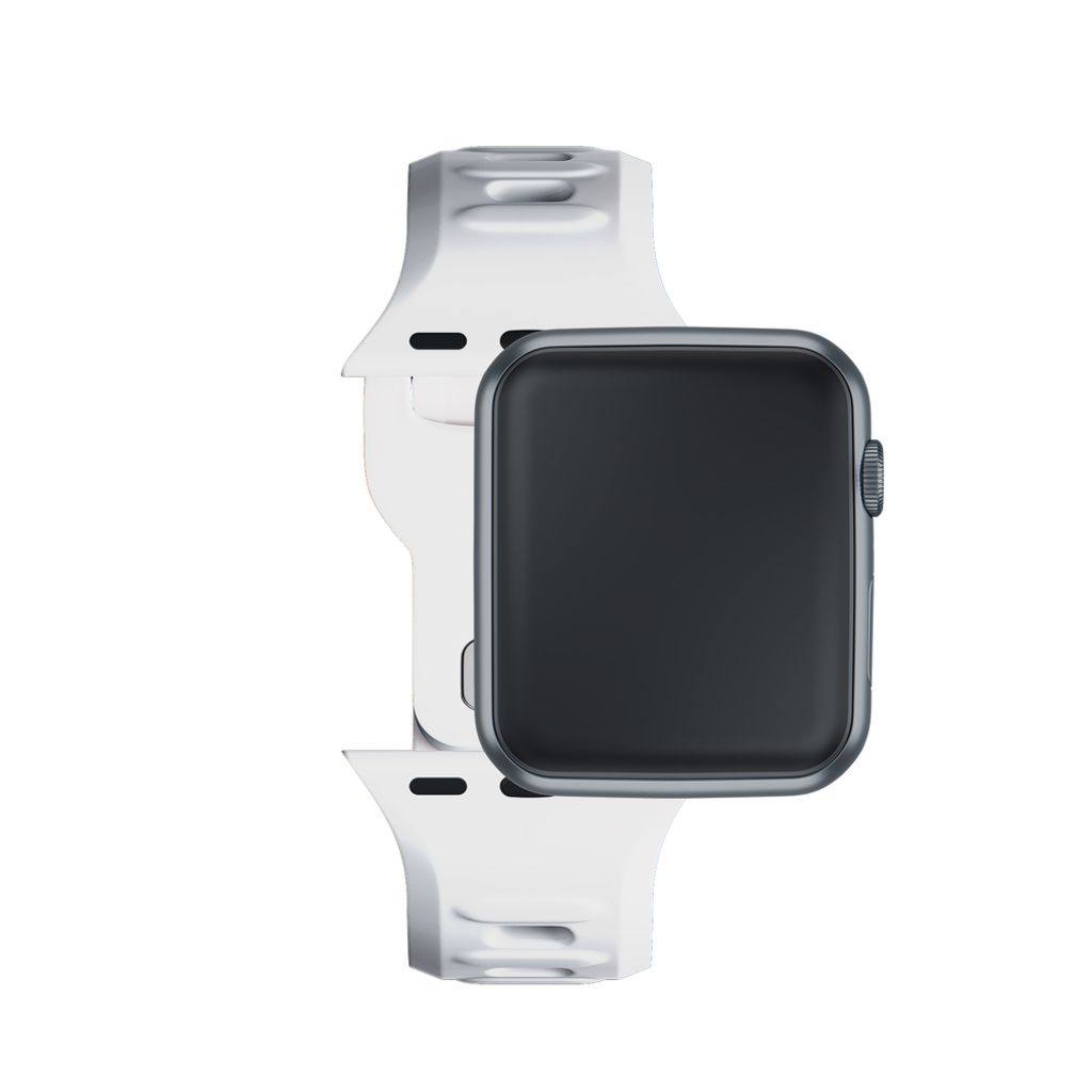 3mk Silikoni Kellonranneke Apple Watch 38/40/41mm  - Valkoinen