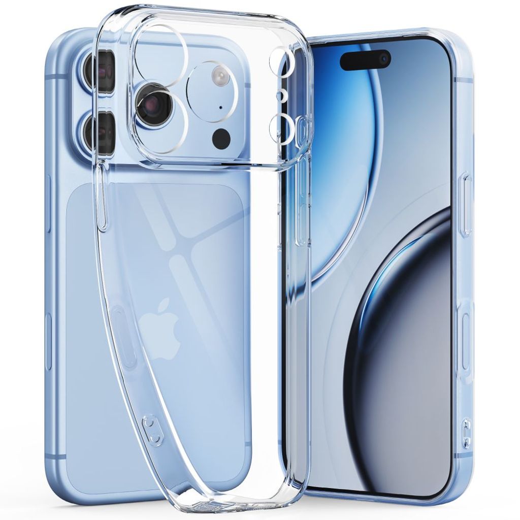 Tech-Protect iPhone 18 Pro Max/17 Pro Max Kuori + Näytönsuojat 2-pakkaus - Läpinäkyvä
