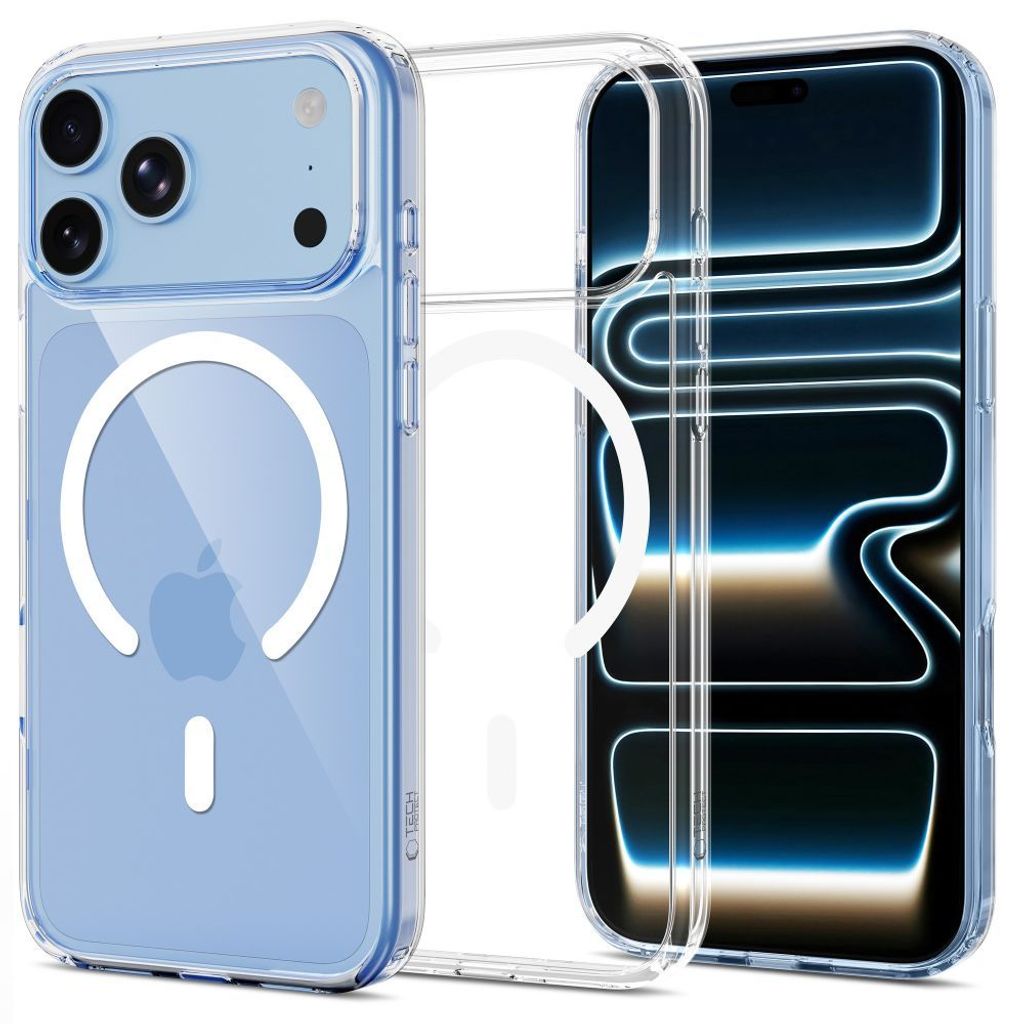 Tech-Protect iPhone 18 Pro/17 Pro MagSafe Case + Glass Fit+ 2-pakkaus - Läpinäkyvä
