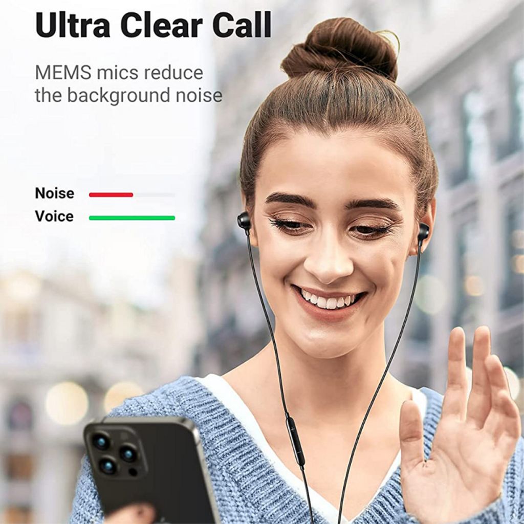 UGREEN 30631 lightning in-ear-hodetelefoner – svart