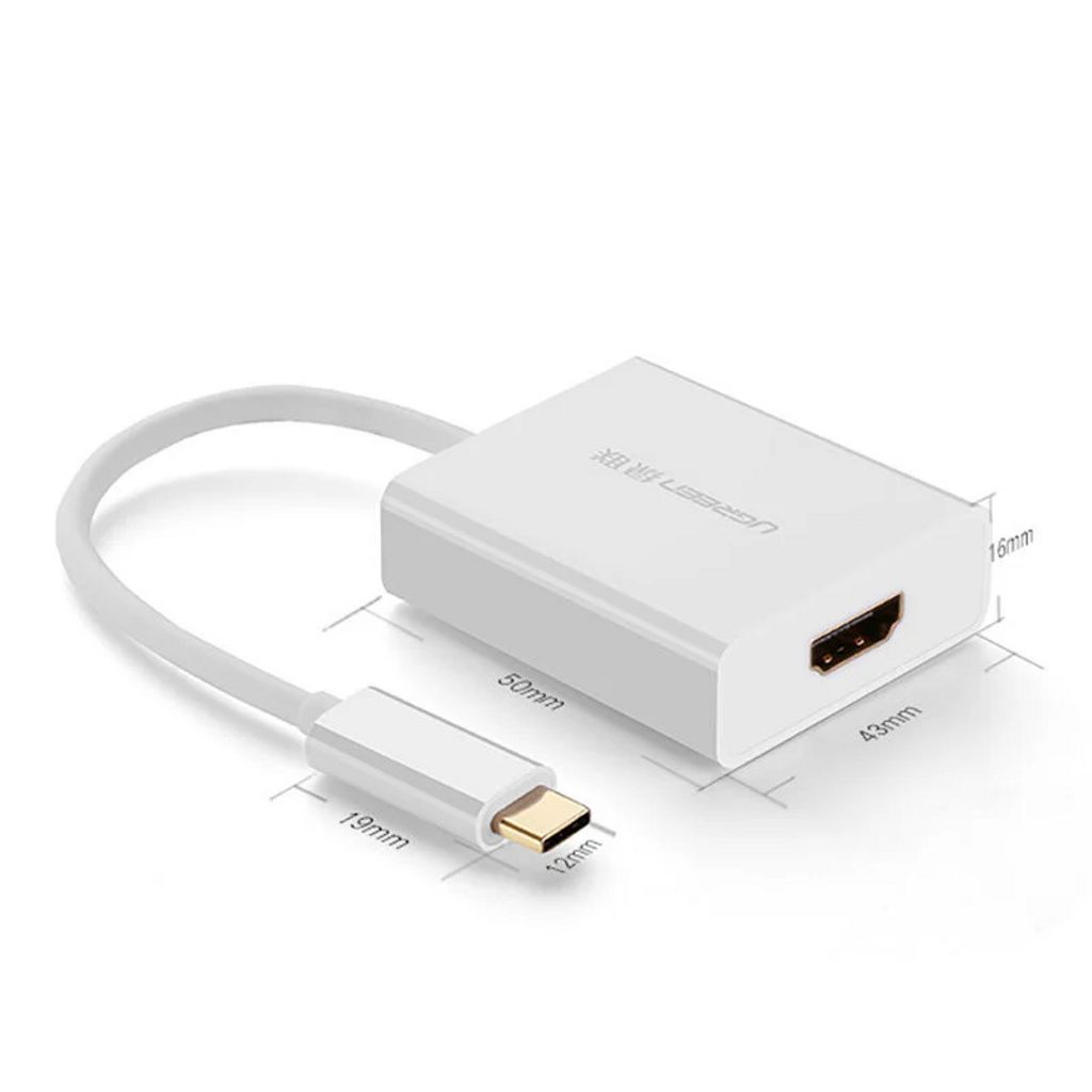 UGREEN USB-C til HDMI-videoadapter – hvit