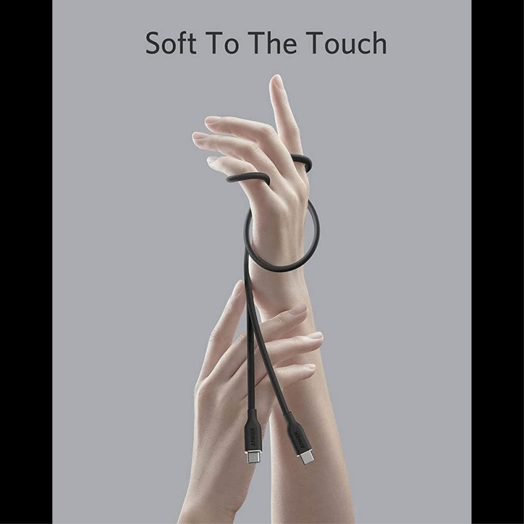 Anker PowerLine III USB-C til USB-C-kabel 100W 0,9m - Svart