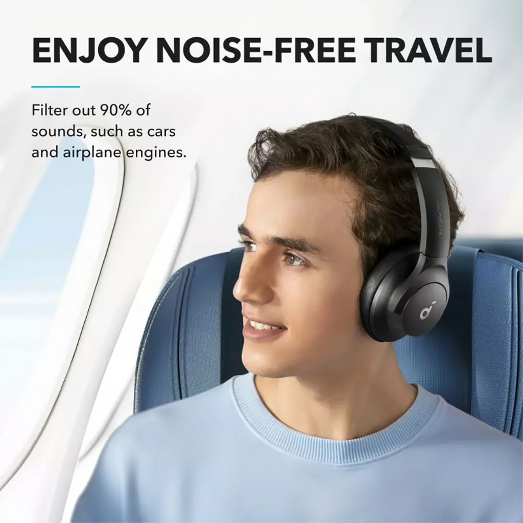 Anker Soundcore Life Q20i trådløse hovedtelefoner – sorte
