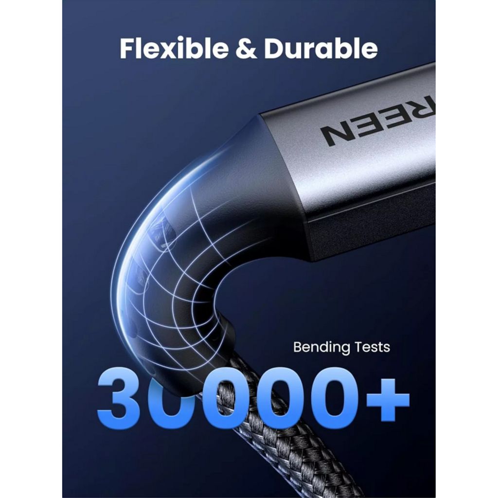 UGREEN US567 USB-C til USB-C kabel 60W – 1 m, grå