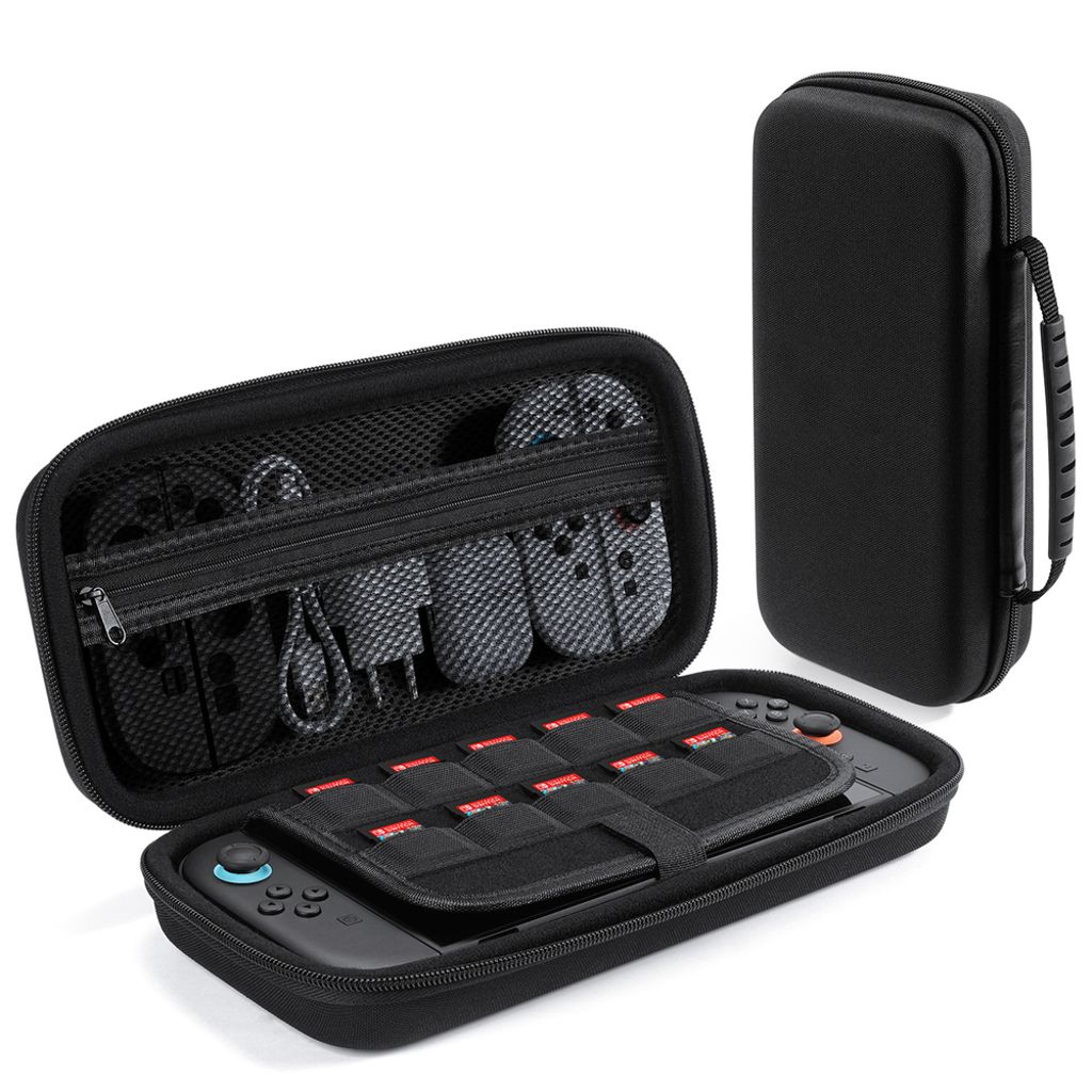 Dux Ducis Nintendo Switch 2-fodral med handtag och spelfack - svart