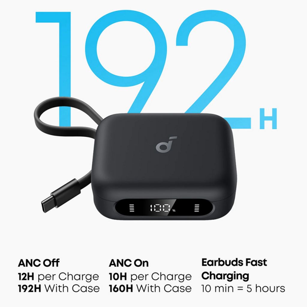 Anker Soundcore P41i trådlösa hörlurar ANC in-ear – svart