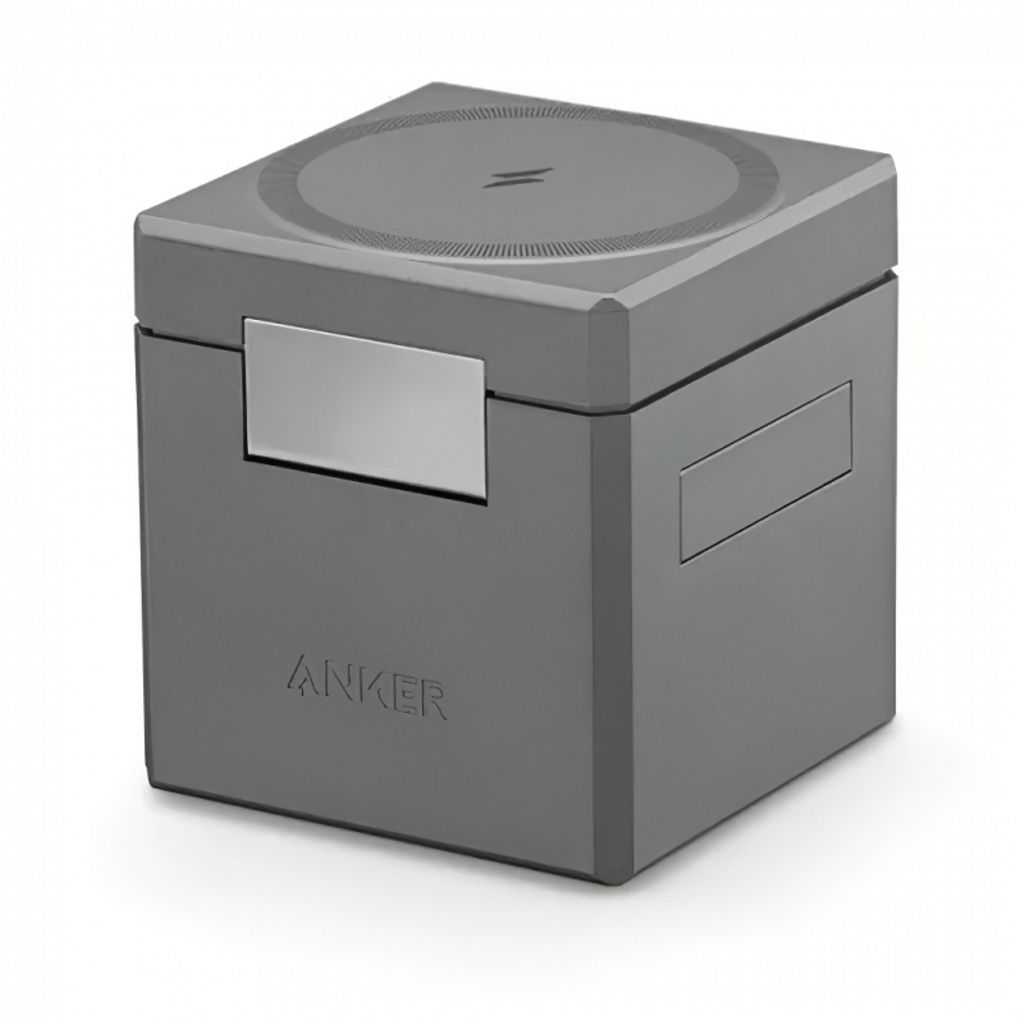 Anker 3-i-1 Cube trådløs lader 15W – svart