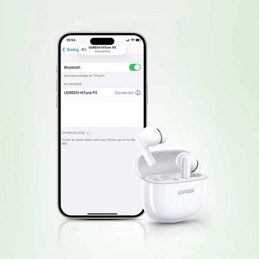 UGREEN HiTune P3 Trådløse Øretelefoner – Hvide