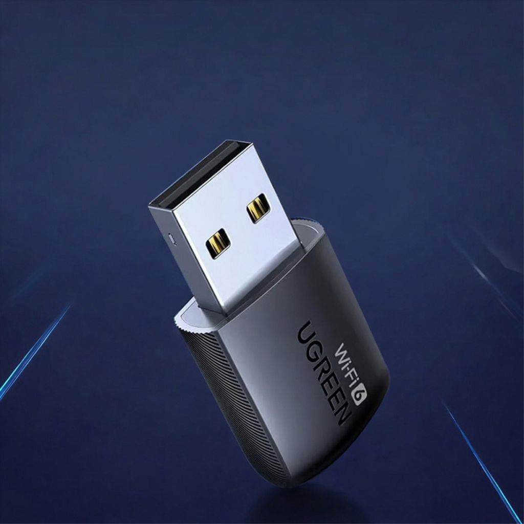 UGREEN Wi-Fi-adapter CM762 dobbeltbånd, Wi-Fi 6 - svart