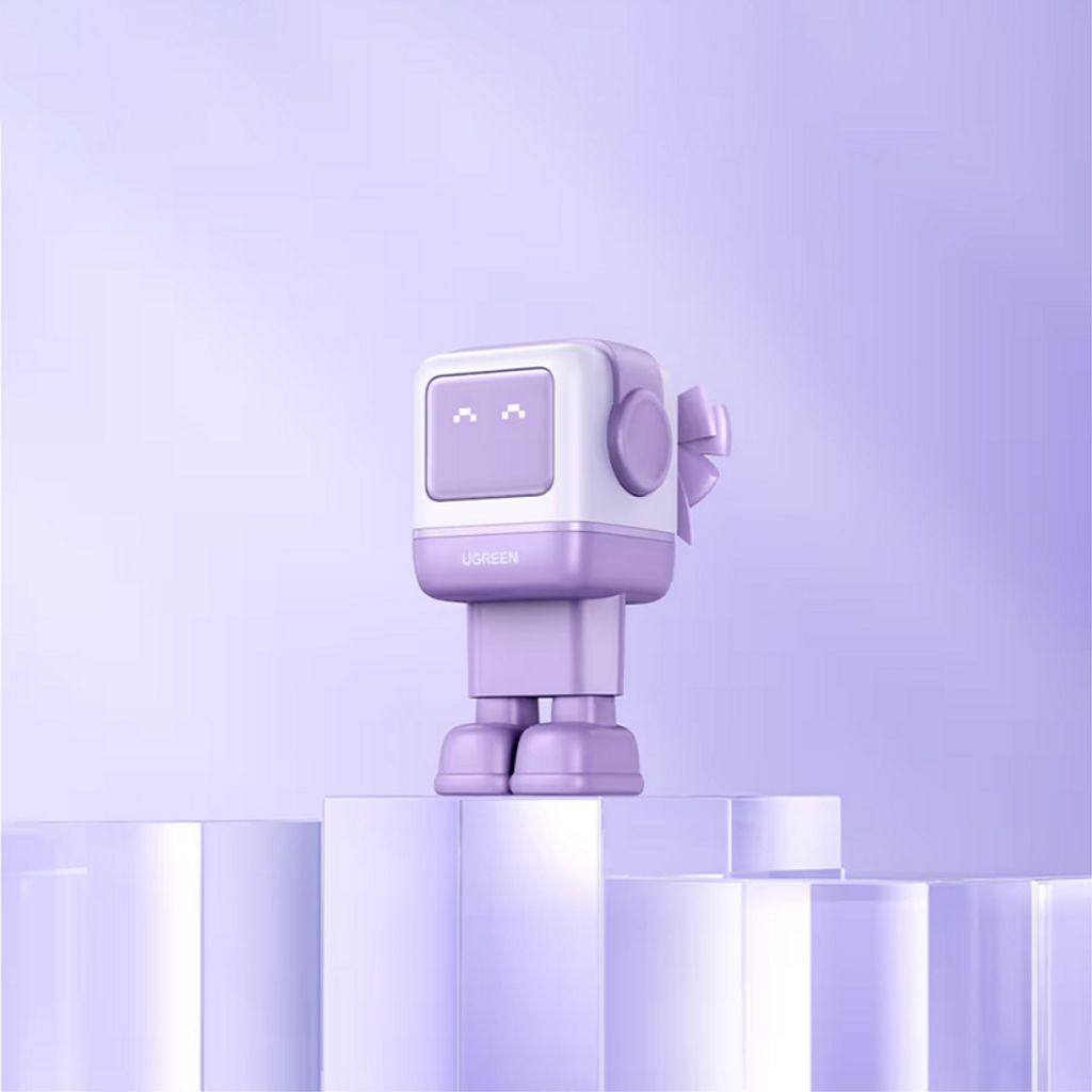 UGREEN Uno GaN Vegglader 65W PD USB-C/USB-A – Lilla