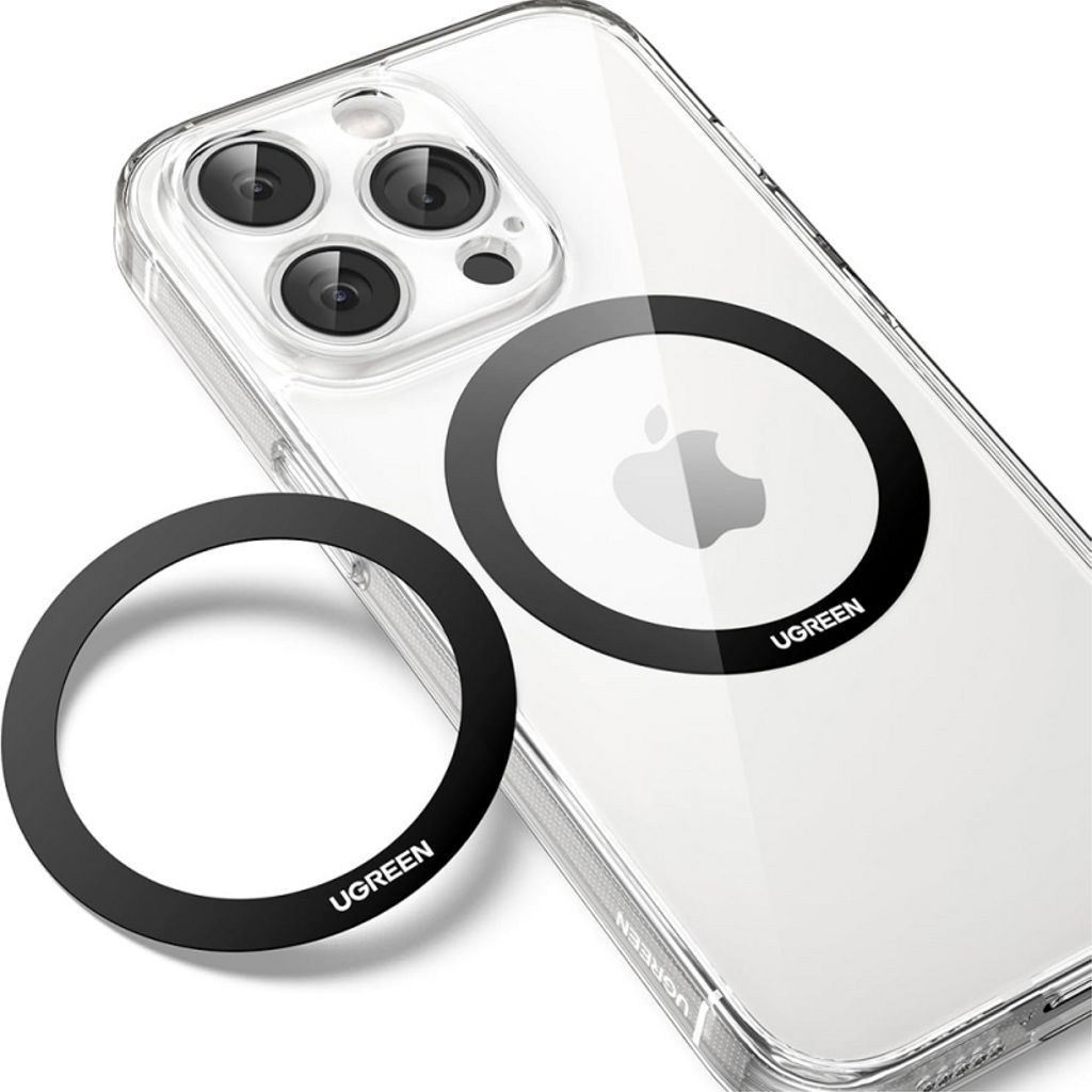 UGREEN LP428 Metalring til Smartphone, 2-pak – Sort