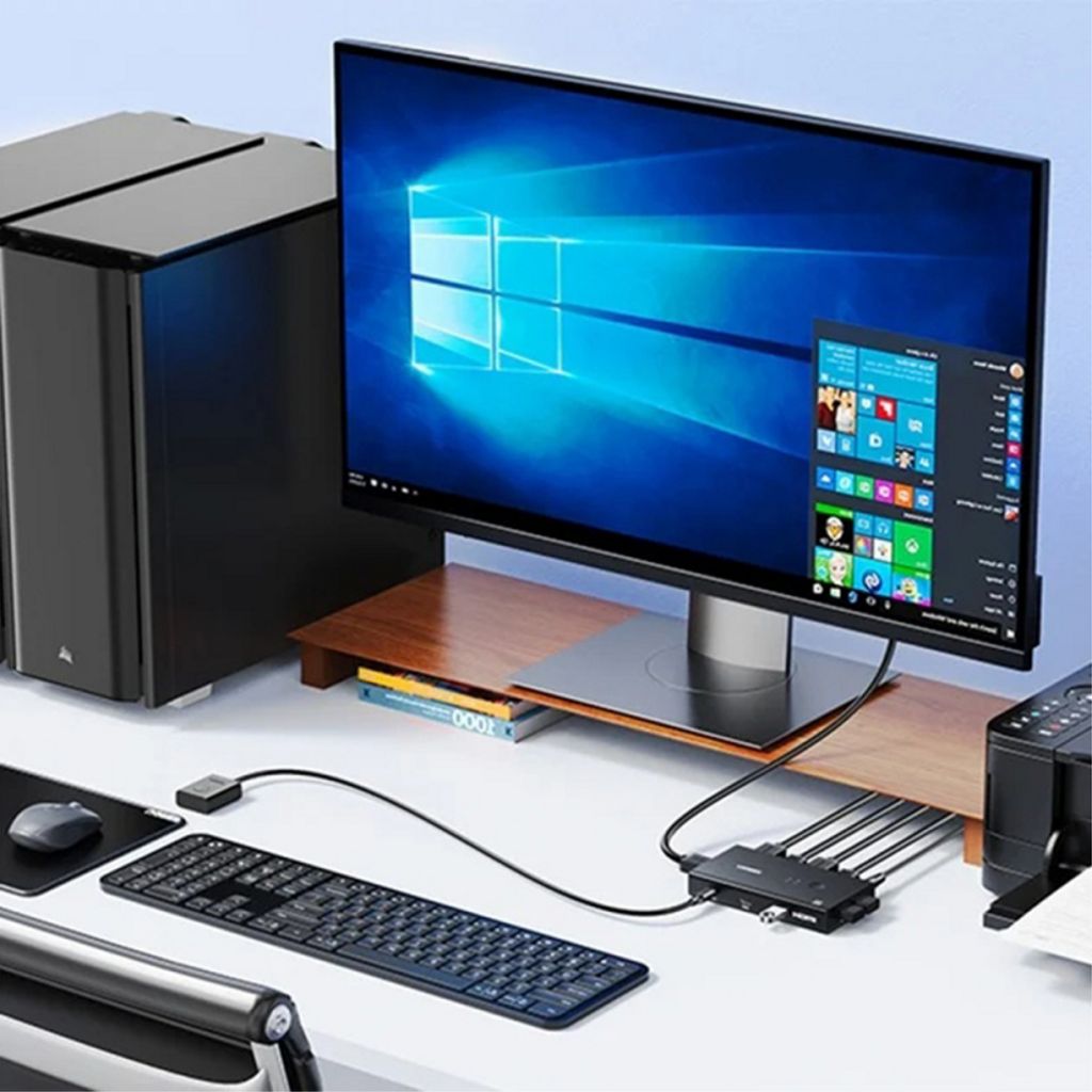 UGREEN AK502 HDMI-switch med 3x USB-C - Sort