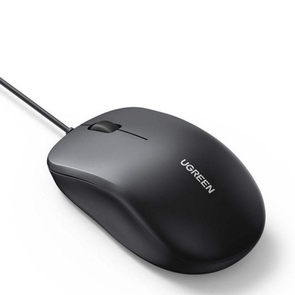 UGREEN MU007 trådbunden mus 1200DPI 1,5 m – svart
