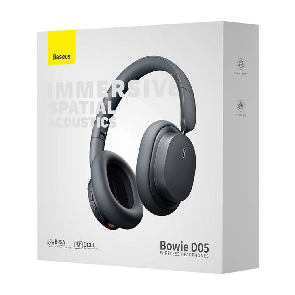 Baseus Bluetooth-kuulokkeet Over-Ear Bowie D05 - Harmaa