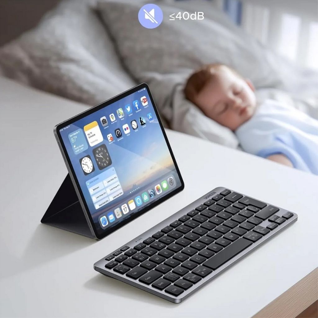 UGREEN Trådløst Tastatur Bluetooth/WiFi – Sort