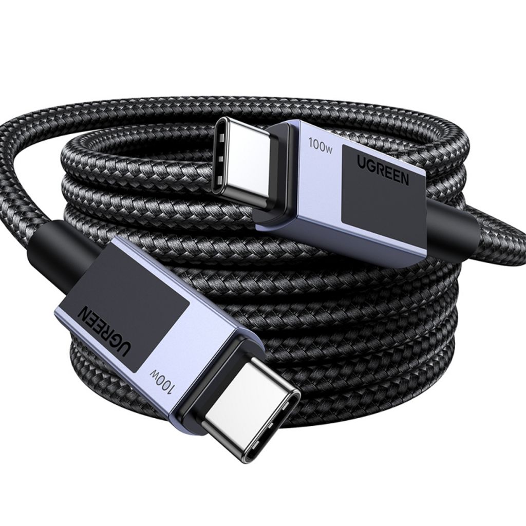 UGREEN L512 USB-C til USB-C kabel 100W – 3 m, grå