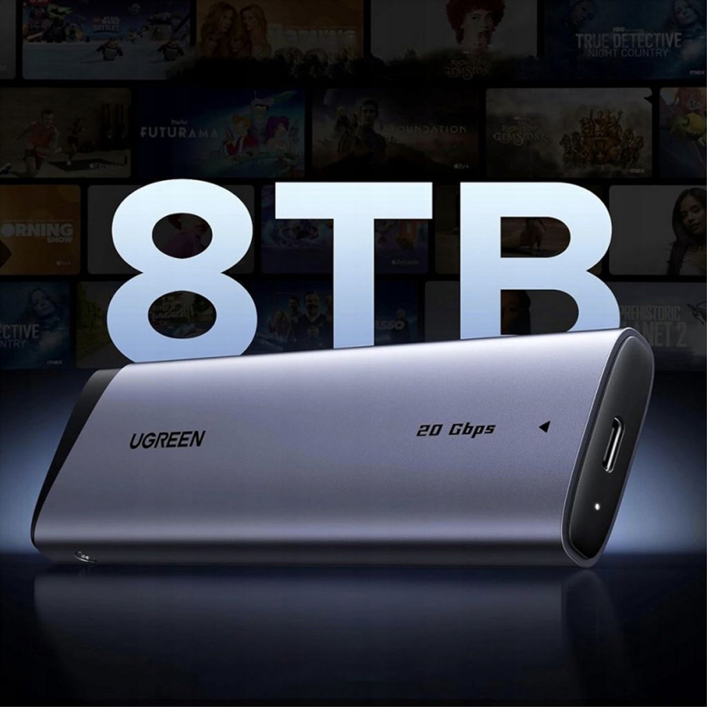 UGREEN CM767 SSD eksternt kabinet til M.2 NVMe – Grå 2