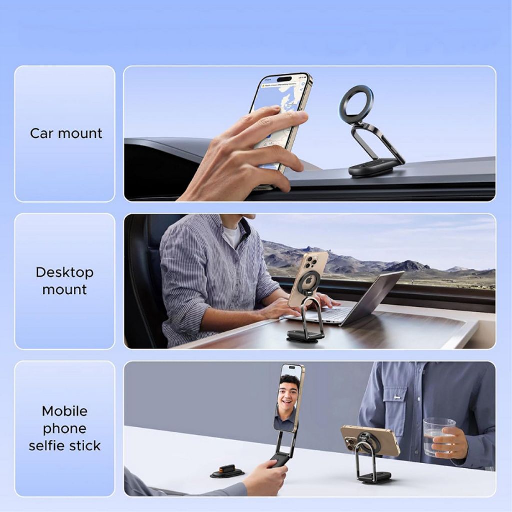 Ugreen LP924 Universal Magnetisk Biltelefonholder - Sort