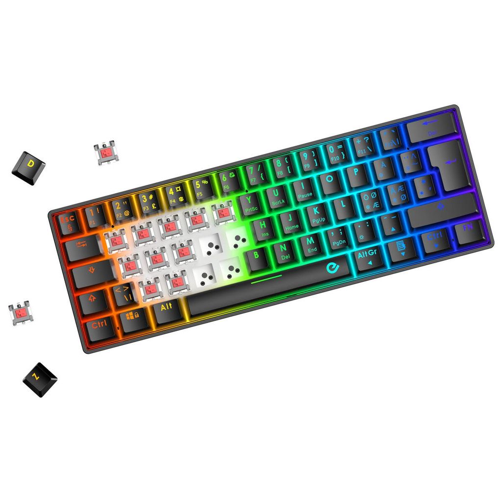 Exibel GKMX-5 Mekanisk Gamingtastatur 60 Procent – Sort